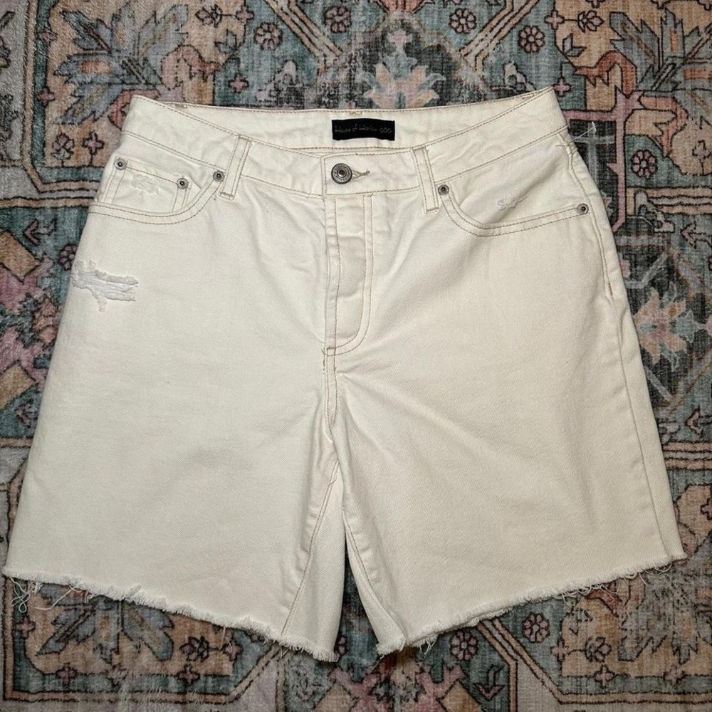 High-rise‎ denim shorts from House of Harlow